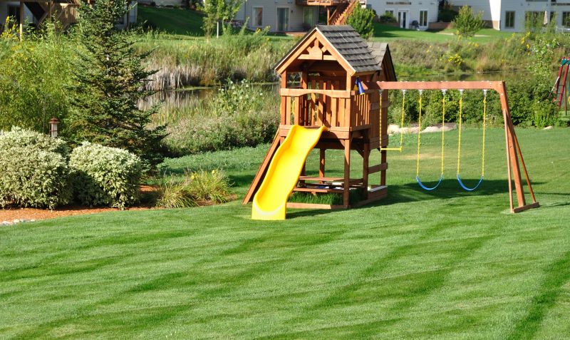 Wooden Swing Set Installation in Kansas City, MO